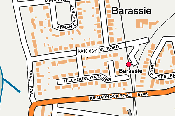 KA10 6SY map - OS OpenMap – Local (Ordnance Survey) KA10 6SY map - OS OpenMap – Local (Ordnance Survey)