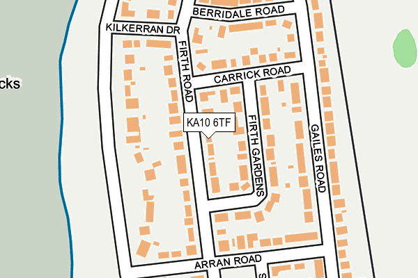 KA10 6TF map - OS OpenMap – Local (Ordnance Survey) KA10 6TF map - OS OpenMap – Local (Ordnance Survey)