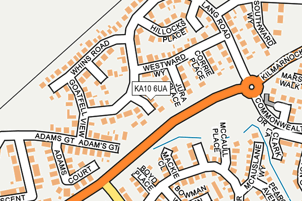 KA10 6UA map - OS OpenMap – Local (Ordnance Survey) KA10 6UA map - OS OpenMap – Local (Ordnance Survey)