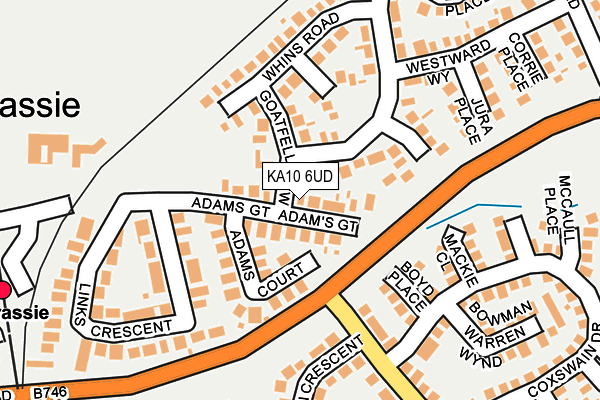 KA10 6UD map - OS OpenMap – Local (Ordnance Survey) KA10 6UD map - OS OpenMap – Local (Ordnance Survey)