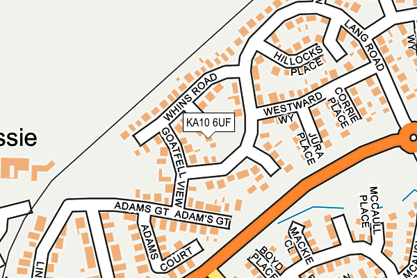 KA10 6UF map - OS OpenMap – Local (Ordnance Survey) KA10 6UF map - OS OpenMap – Local (Ordnance Survey)