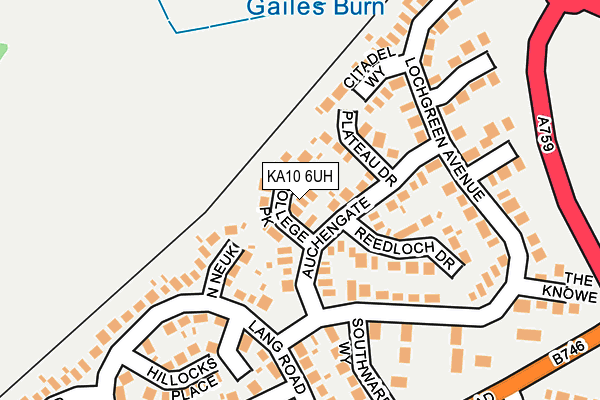 KA10 6UH map - OS OpenMap – Local (Ordnance Survey)