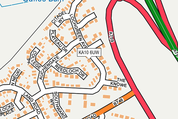 KA10 6UW map - OS OpenMap – Local (Ordnance Survey) KA10 6UW map - OS OpenMap – Local (Ordnance Survey)