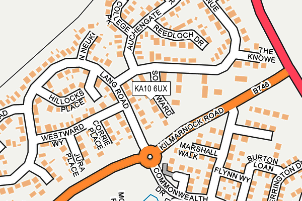 KA10 6UX map - OS OpenMap – Local (Ordnance Survey) KA10 6UX map - OS OpenMap – Local (Ordnance Survey)