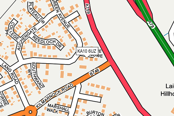 KA10 6UZ map - OS OpenMap – Local (Ordnance Survey) KA10 6UZ map - OS OpenMap – Local (Ordnance Survey)