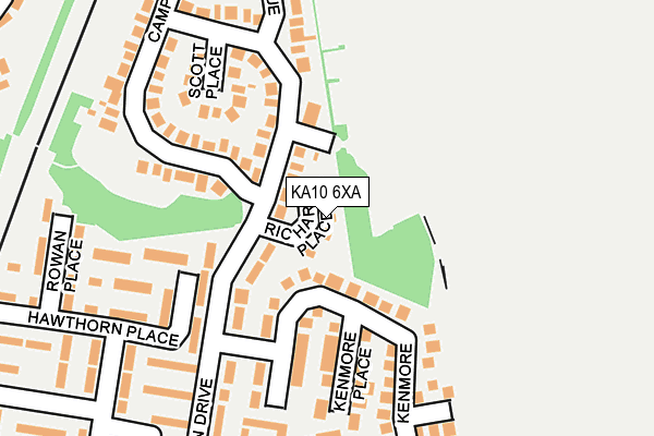 KA10 6XA map - OS OpenMap – Local (Ordnance Survey) KA10 6XA map - OS OpenMap – Local (Ordnance Survey)