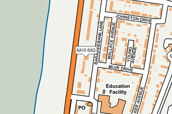 KA10 6XQ map - OS OpenMap – Local (Ordnance Survey) KA10 6XQ map - OS OpenMap – Local (Ordnance Survey)