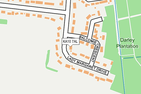 KA10 7AL map - OS OpenMap – Local (Ordnance Survey) KA10 7AL map - OS OpenMap – Local (Ordnance Survey)