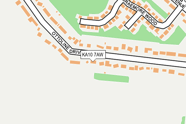 KA10 7AW map - OS OpenMap – Local (Ordnance Survey) KA10 7AW map - OS OpenMap – Local (Ordnance Survey)