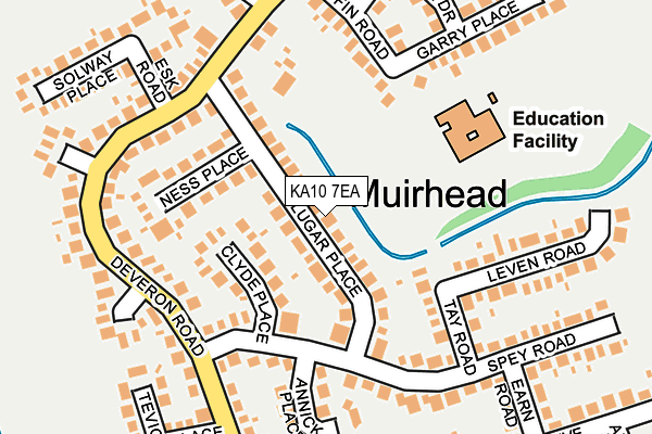 KA10 7EA map - OS OpenMap – Local (Ordnance Survey) KA10 7EA map - OS OpenMap – Local (Ordnance Survey)