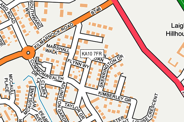 KA10 7FR map - OS OpenMap – Local (Ordnance Survey) KA10 7FR map - OS OpenMap – Local (Ordnance Survey)