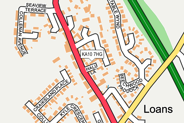 KA10 7HG map - OS OpenMap – Local (Ordnance Survey) KA10 7HG map - OS OpenMap – Local (Ordnance Survey)