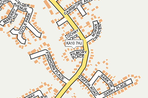 KA10 7HJ map - OS OpenMap – Local (Ordnance Survey) KA10 7HJ map - OS OpenMap – Local (Ordnance Survey)