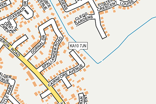 KA10 7JN map - OS OpenMap – Local (Ordnance Survey) KA10 7JN map - OS OpenMap – Local (Ordnance Survey)