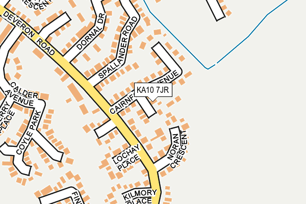 KA10 7JR map - OS OpenMap – Local (Ordnance Survey) KA10 7JR map - OS OpenMap – Local (Ordnance Survey)
