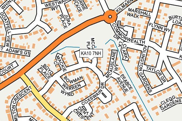 KA10 7NH map - OS OpenMap – Local (Ordnance Survey) KA10 7NH map - OS OpenMap – Local (Ordnance Survey)