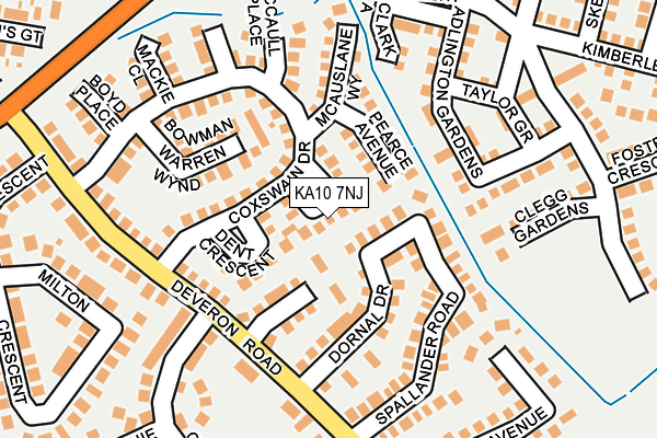 KA10 7NJ map - OS OpenMap – Local (Ordnance Survey) KA10 7NJ map - OS OpenMap – Local (Ordnance Survey)