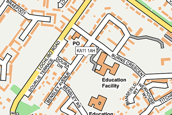 KA11 1AH map - OS OpenMap – Local (Ordnance Survey) KA11 1AH map - OS OpenMap – Local (Ordnance Survey)