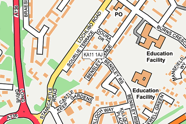 KA11 1AJ map - OS OpenMap – Local (Ordnance Survey) KA11 1AJ map - OS OpenMap – Local (Ordnance Survey)
