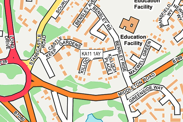 KA11 1AY map - OS OpenMap – Local (Ordnance Survey) KA11 1AY map - OS OpenMap – Local (Ordnance Survey)