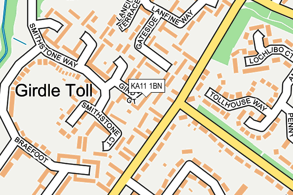 KA11 1BN map - OS OpenMap – Local (Ordnance Survey) KA11 1BN map - OS OpenMap – Local (Ordnance Survey)