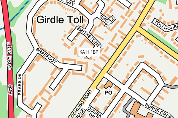 KA11 1BP map - OS OpenMap – Local (Ordnance Survey) KA11 1BP map - OS OpenMap – Local (Ordnance Survey)