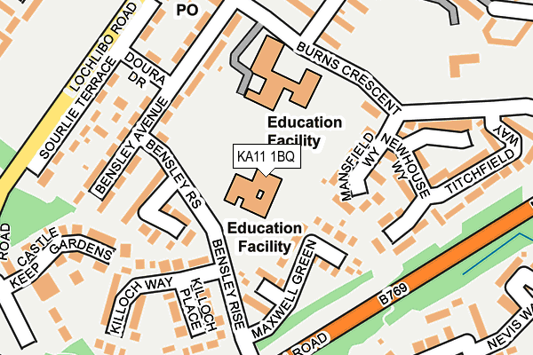 KA11 1BQ map - OS OpenMap – Local (Ordnance Survey) KA11 1BQ map - OS OpenMap – Local (Ordnance Survey)