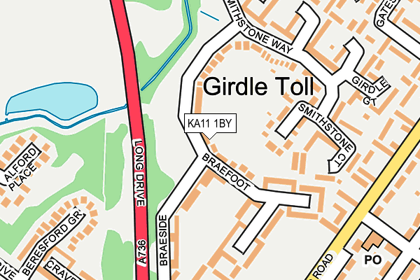 KA11 1BY map - OS OpenMap – Local (Ordnance Survey) KA11 1BY map - OS OpenMap – Local (Ordnance Survey)