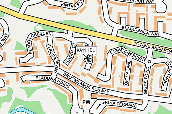 KA11 1DL map - OS OpenMap – Local (Ordnance Survey) KA11 1DL map - OS OpenMap – Local (Ordnance Survey)