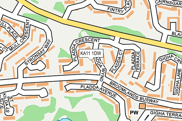 KA11 1DW map - OS OpenMap – Local (Ordnance Survey) KA11 1DW map - OS OpenMap – Local (Ordnance Survey)