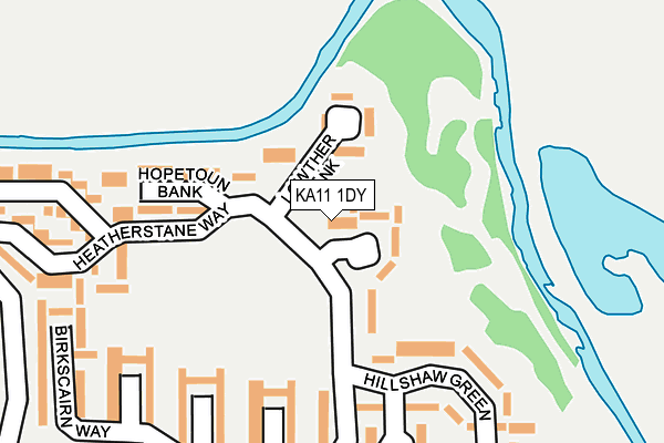 KA11 1DY map - OS OpenMap – Local (Ordnance Survey) KA11 1DY map - OS OpenMap – Local (Ordnance Survey)