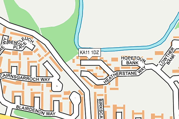 KA11 1DZ map - OS OpenMap – Local (Ordnance Survey) KA11 1DZ map - OS OpenMap – Local (Ordnance Survey)