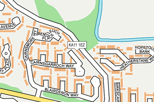 KA11 1EZ map - OS OpenMap – Local (Ordnance Survey) KA11 1EZ map - OS OpenMap – Local (Ordnance Survey)