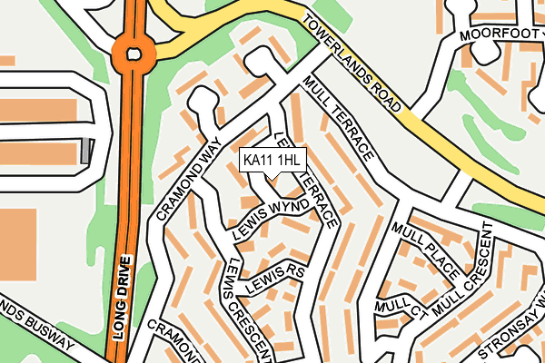 KA11 1HL map - OS OpenMap – Local (Ordnance Survey) KA11 1HL map - OS OpenMap – Local (Ordnance Survey)