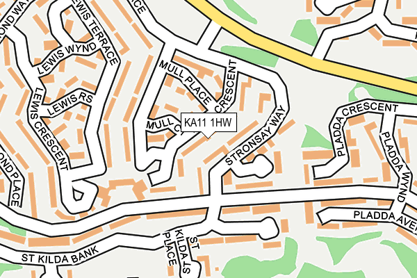 KA11 1HW map - OS OpenMap – Local (Ordnance Survey) KA11 1HW map - OS OpenMap – Local (Ordnance Survey)