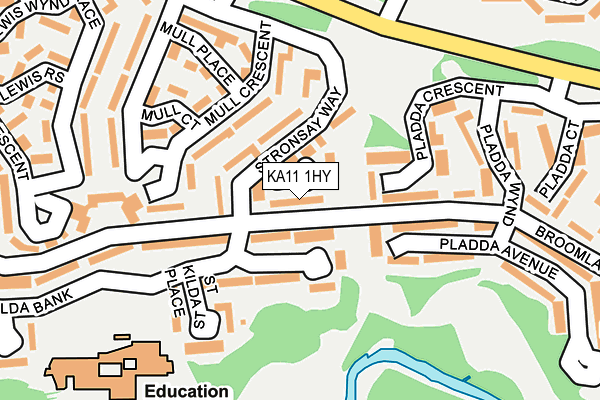 KA11 1HY map - OS OpenMap – Local (Ordnance Survey) KA11 1HY map - OS OpenMap – Local (Ordnance Survey)