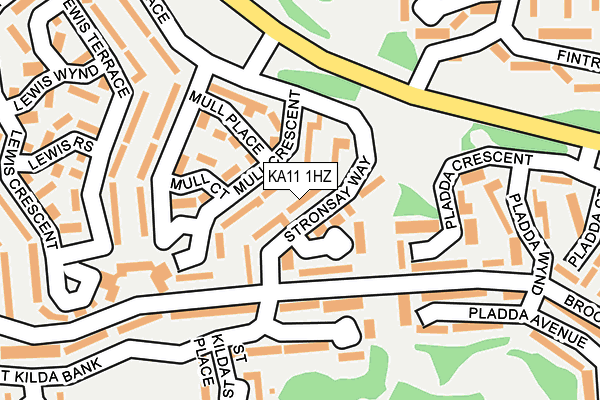 KA11 1HZ map - OS OpenMap – Local (Ordnance Survey) KA11 1HZ map - OS OpenMap – Local (Ordnance Survey)