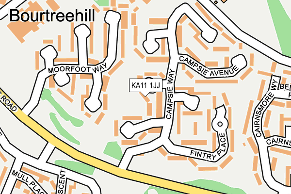 KA11 1JJ map - OS OpenMap – Local (Ordnance Survey) KA11 1JJ map - OS OpenMap – Local (Ordnance Survey)