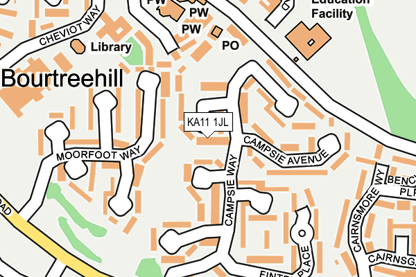 KA11 1JL map - OS OpenMap – Local (Ordnance Survey) KA11 1JL map - OS OpenMap – Local (Ordnance Survey)