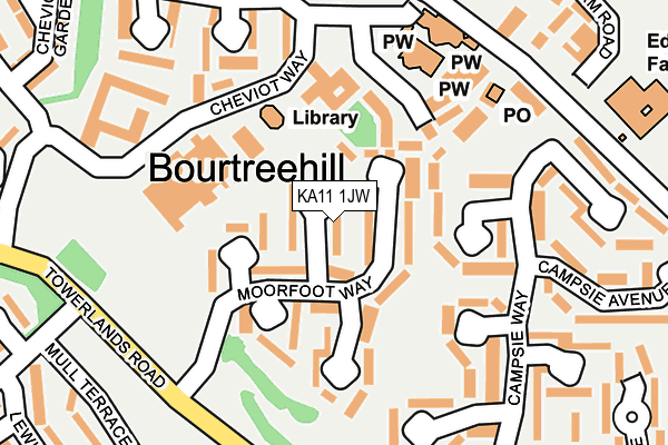 KA11 1JW map - OS OpenMap – Local (Ordnance Survey) KA11 1JW map - OS OpenMap – Local (Ordnance Survey)