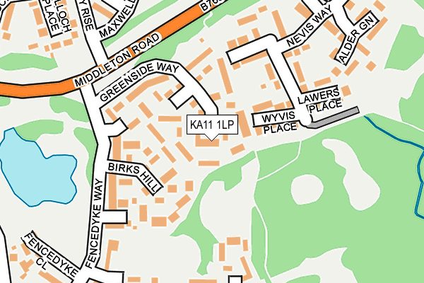 KA11 1LP map - OS OpenMap – Local (Ordnance Survey) KA11 1LP map - OS OpenMap – Local (Ordnance Survey)