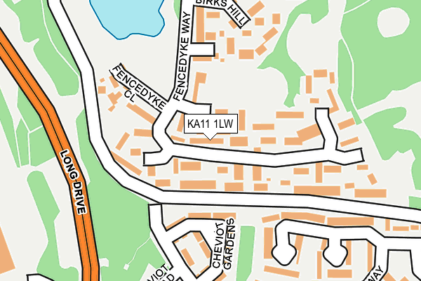 KA11 1LW map - OS OpenMap – Local (Ordnance Survey) KA11 1LW map - OS OpenMap – Local (Ordnance Survey)
