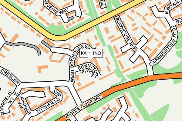 KA11 1NQ map - OS OpenMap – Local (Ordnance Survey) KA11 1NQ map - OS OpenMap – Local (Ordnance Survey)