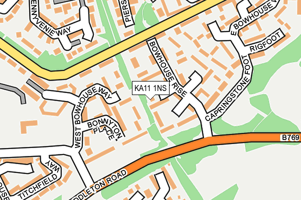 KA11 1NS map - OS OpenMap – Local (Ordnance Survey) KA11 1NS map - OS OpenMap – Local (Ordnance Survey)
