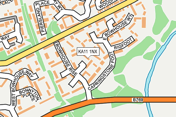 KA11 1NX map - OS OpenMap – Local (Ordnance Survey) KA11 1NX map - OS OpenMap – Local (Ordnance Survey)