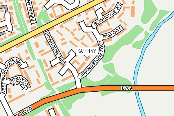 KA11 1NY map - OS OpenMap – Local (Ordnance Survey) KA11 1NY map - OS OpenMap – Local (Ordnance Survey)