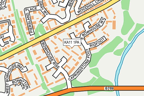 KA11 1PA map - OS OpenMap – Local (Ordnance Survey) KA11 1PA map - OS OpenMap – Local (Ordnance Survey)