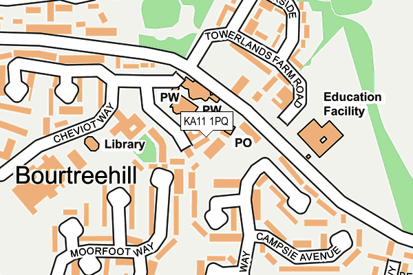 KA11 1PQ map - OS OpenMap – Local (Ordnance Survey) KA11 1PQ map - OS OpenMap – Local (Ordnance Survey)