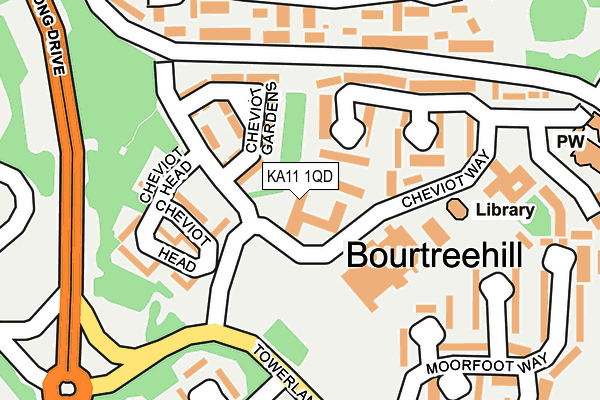 KA11 1QD map - OS OpenMap – Local (Ordnance Survey) KA11 1QD map - OS OpenMap – Local (Ordnance Survey)