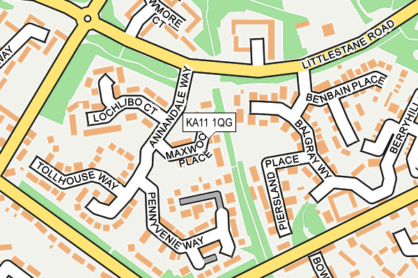 KA11 1QG map - OS OpenMap – Local (Ordnance Survey) KA11 1QG map - OS OpenMap – Local (Ordnance Survey)